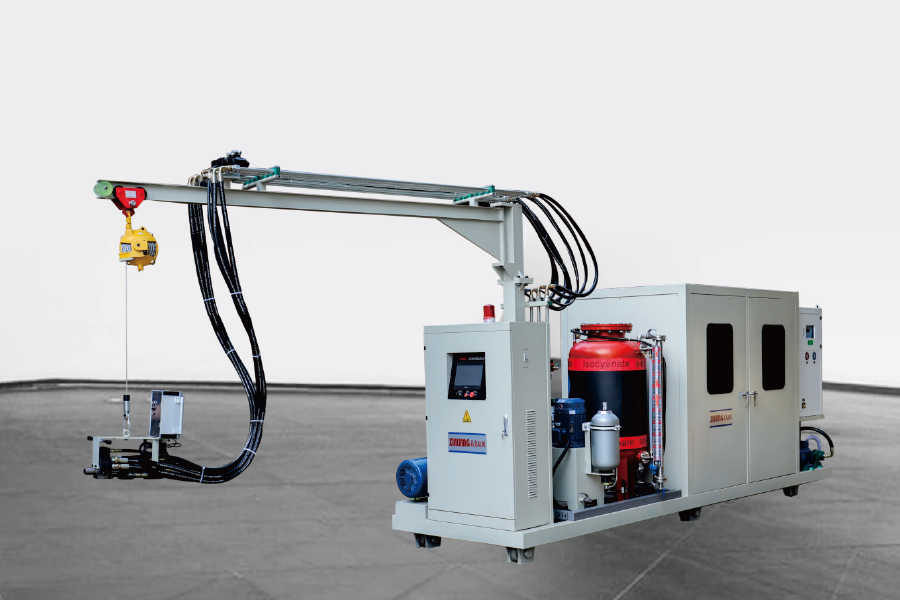 Cyclopentaan polyurethaan hogedruk schuimende injectie -machine met spoor